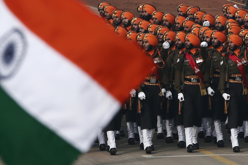 Indian Army soldiers march during the Republic Day parade in New Delhi. Photo: Reuters