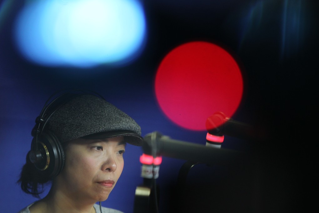 Sacked Commercial Radio host Li Wei-ling attends D100 programme "Teacup in the Storm". Photo: Sam Tsang