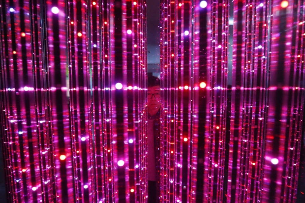 LED lights seen in a showroom. A top science deputy in Guangdong is being investigated for allegedly misusing an LED industry fund. Photo: Reuters