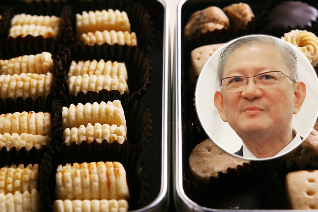 Lim Cheng Hoe (inset) pleaded guilty to falsely claiming to have bought 8,000 pineapple tarts and hundreds of bottles of wine as official gifts. Photo: Nora Tam, Screenshot via Twitter