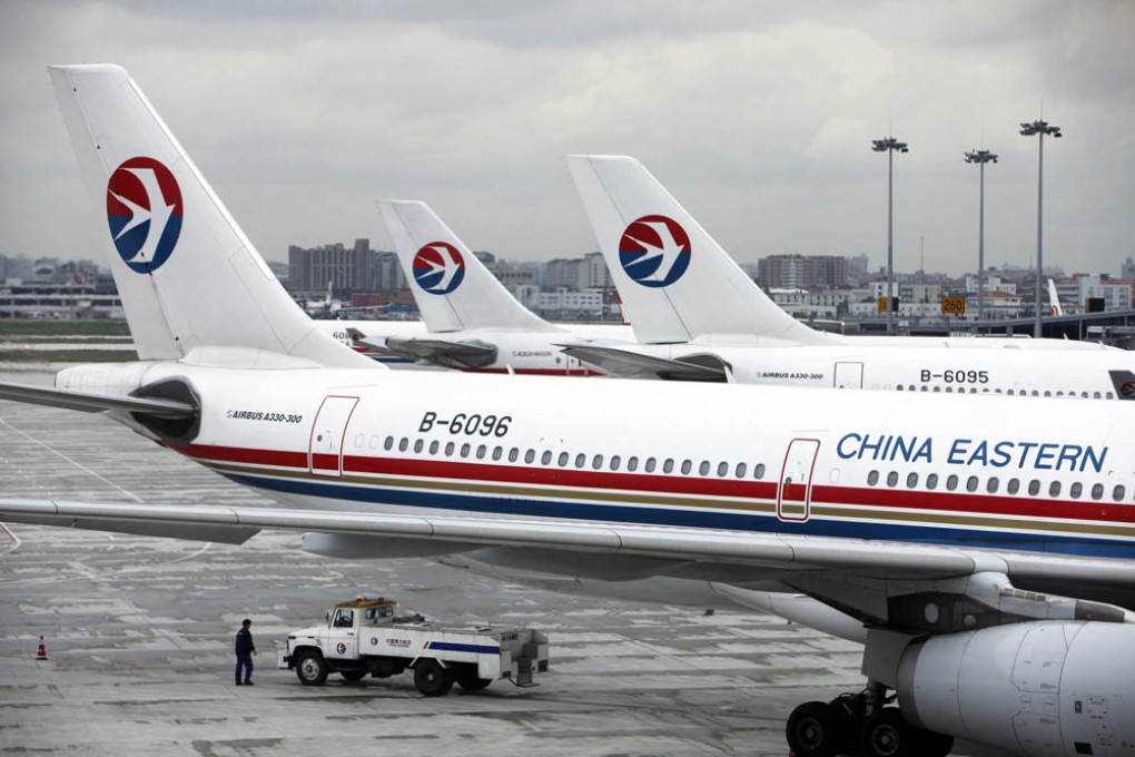 The China Eastern Airlines flight to Wuhan in Hubei province was delayed by about an hour. Photo: EPA