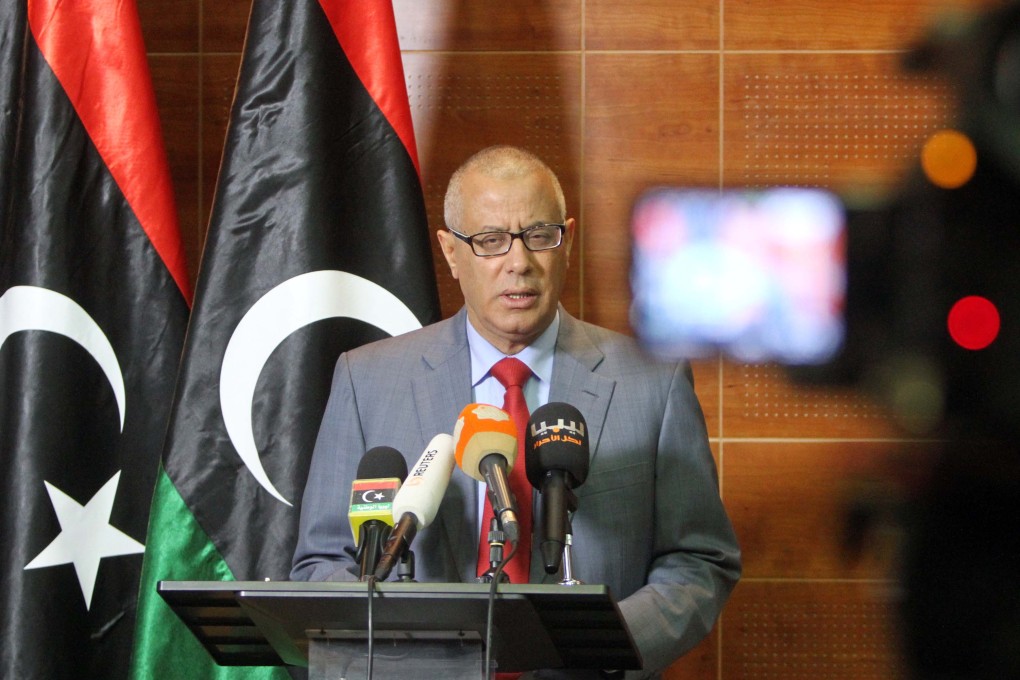 Libya's Prime Minister Ali Zeidan, who was elected to his position by the General National Congress. The GNC was supposed to end its term on February 7, but its members have extended its mandate.