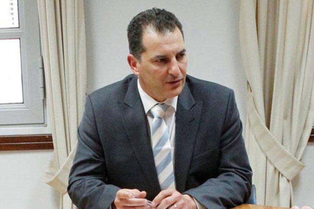 George Lakkotrypis said the Chinese delegation to the island includes China Shipbuilding Industry Corp. Photo: SCMP Pictures