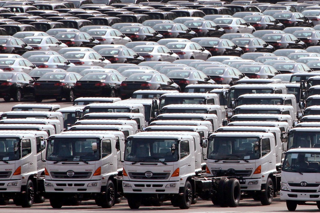 Japan wants the US to set a timeline for scrapping tariffs of 2.5pc on imports of passenger cars and 25pc on light trucks. Photo: Bloomberg