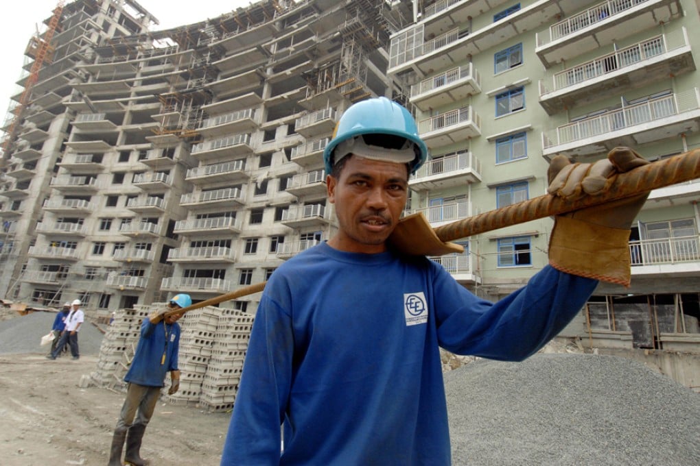A condominium construction site of Ayala Land in suburban Manila. Photo: AFP