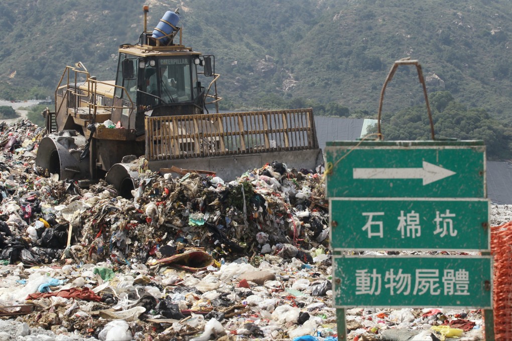 The government says the city's three landfills are reaching capacity in coming years. A view of West New Territories Landfill in Nim Wan, Tuen Mun. Photo: Edward Wong