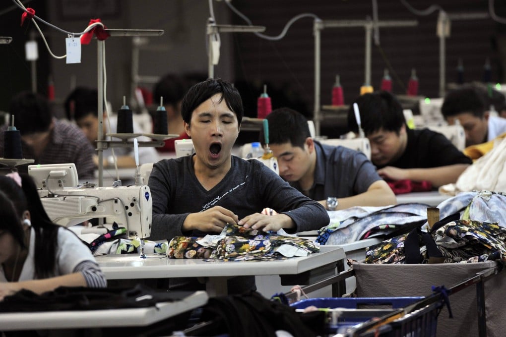 New orders and production are falling at Chinese factories. Photo: Reuters