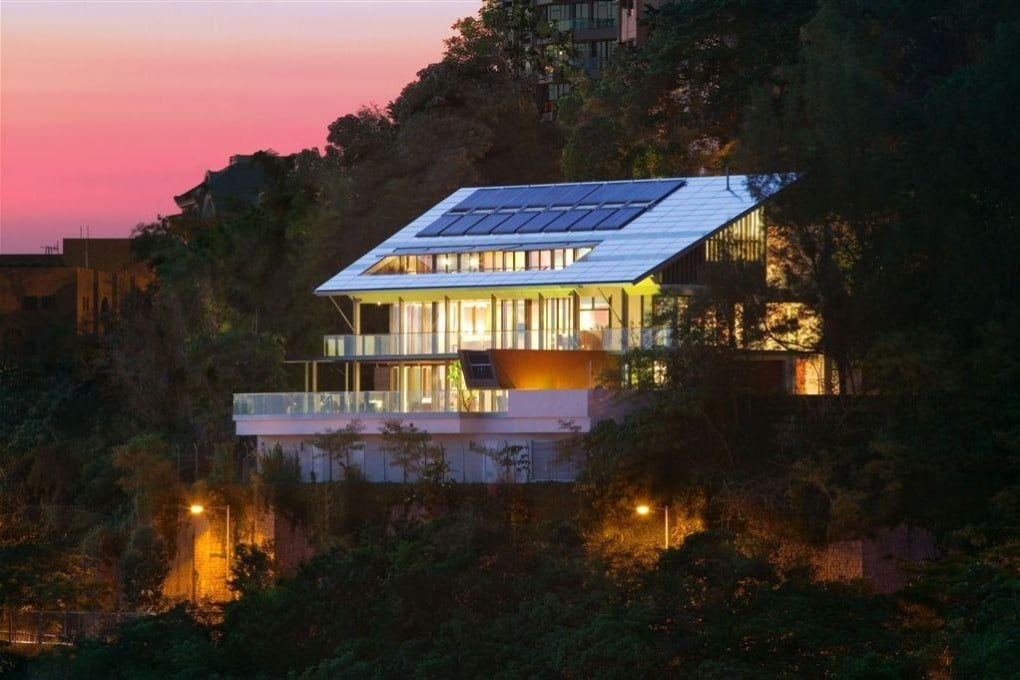The 7,500 sq ft home was rebuilt in 2005 to make it eco-friendly.