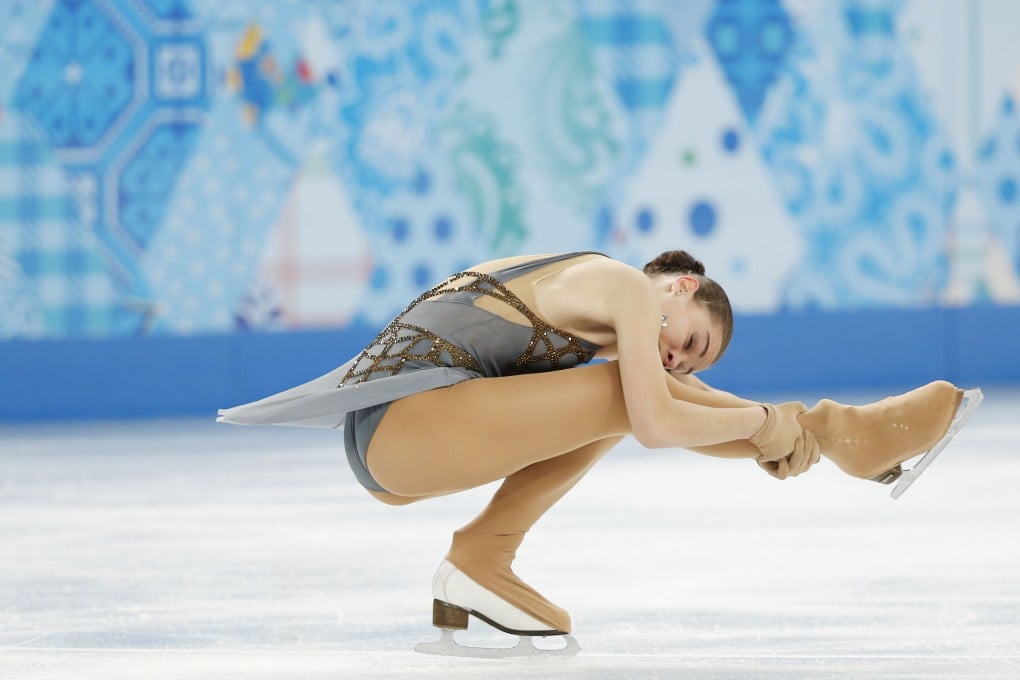Adelina Sotnikova in action. Photo: Xinhua