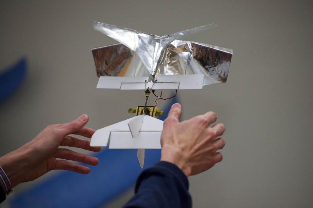 DelFly Explorer weighs the same as four sheets of paper. Photo: AFP