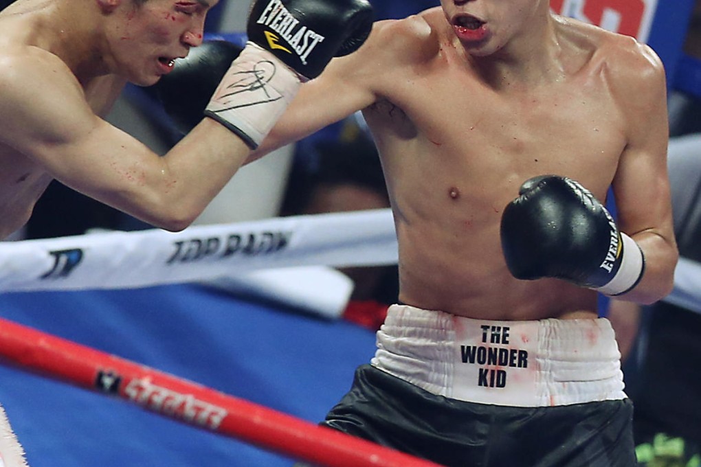 Rex Tso lands another punishing right on Mako Matsuyama in their Ring of Gold bout. Photo: K.Y. Cheng