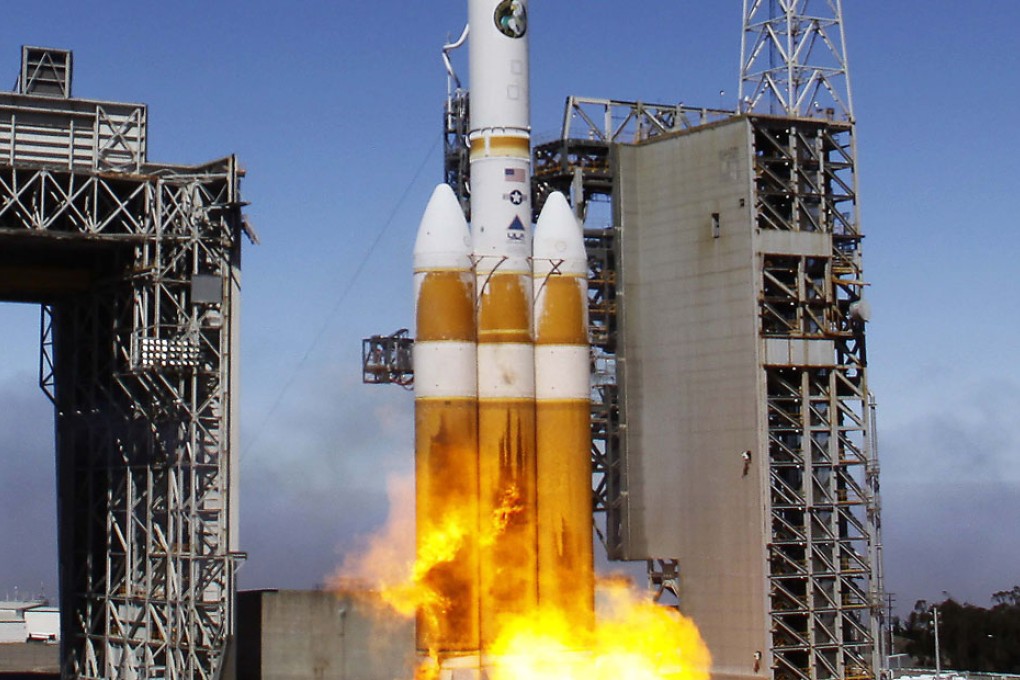 The Delta 4 Heavy rocket with a spy satellite. Photo: Reuters