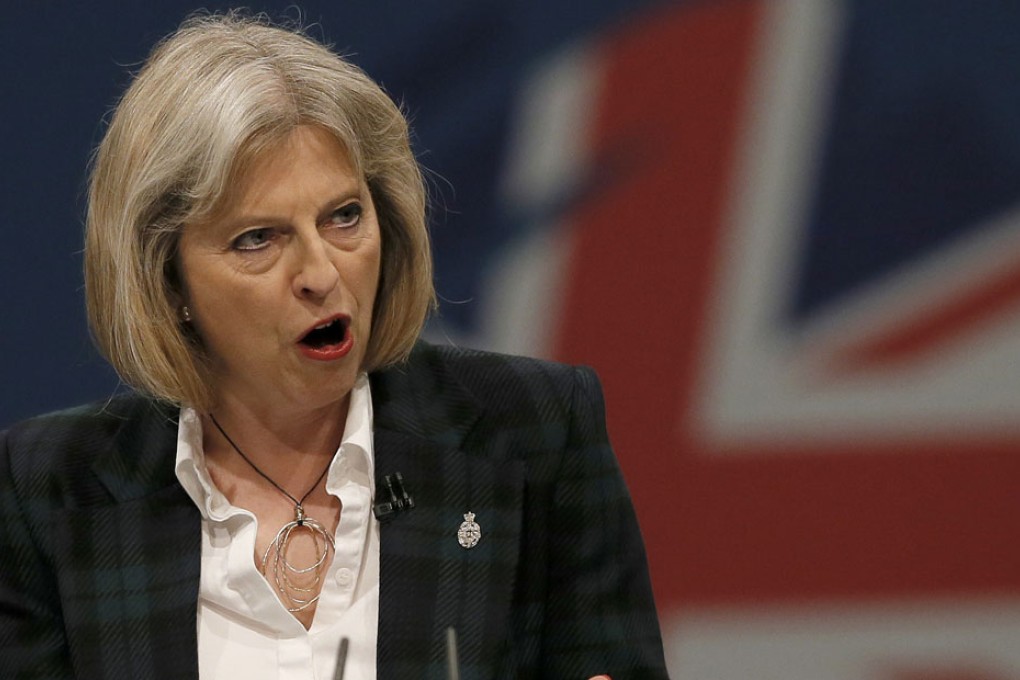 Britain's Home Secretary Theresa May