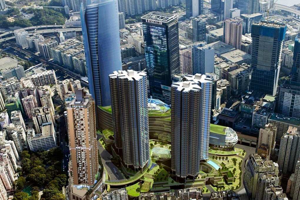 An artist's impression of the redevelopment project at Kwun Tong town centre, which developers will have to finish in 45 months.