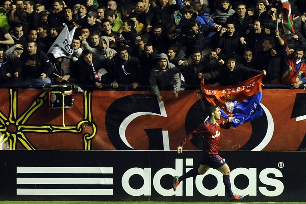 Alvaro Cejudo celebrates his goal against Atletico. Photo: AFP