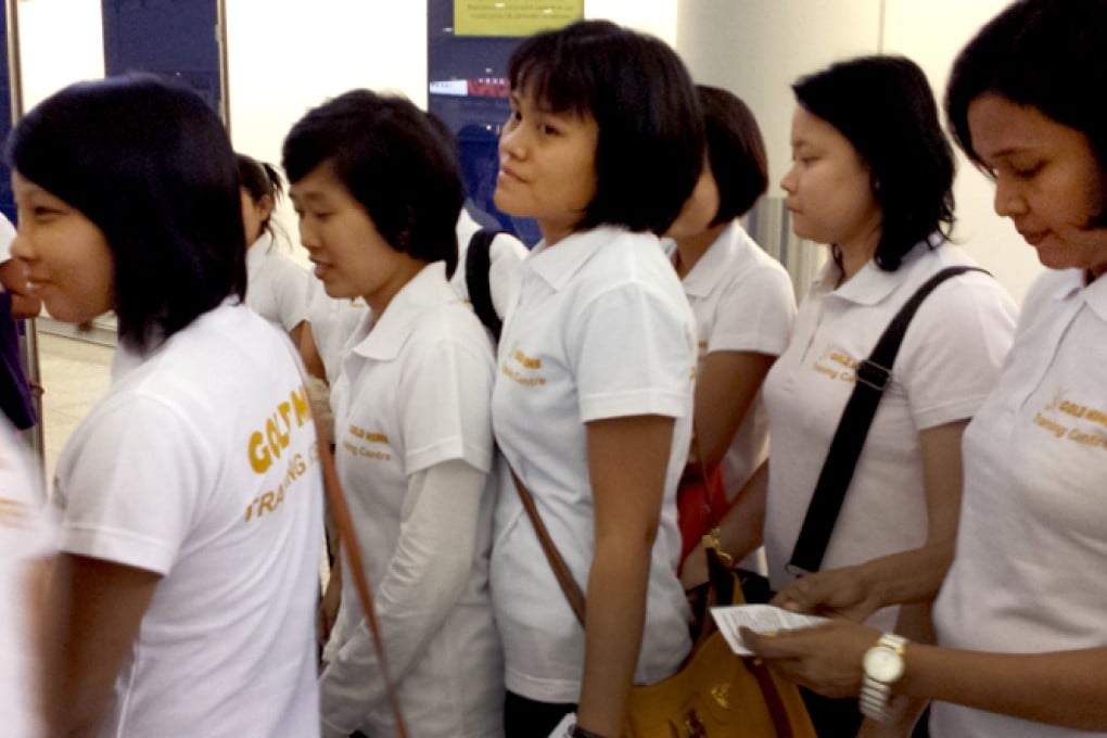 Pictures: First domestic workers from Myanmar arrive in Hong Kong amid concerns of abuse