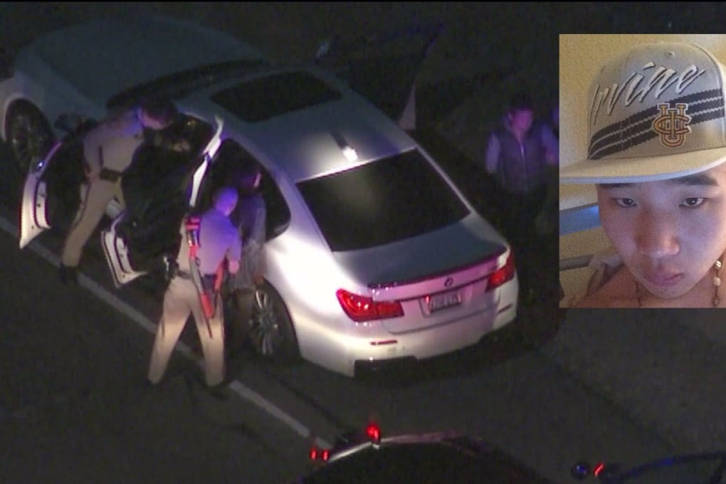 18-year-old Zhou Yuan led California police on a 200km/h chase across two major motorways. Photo: KLTA-5