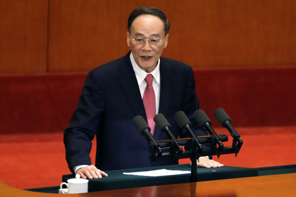 Wang Qishan promised in January that the Communist Party would increase efforts to punish officials who flee overseas. Photo: Reuters