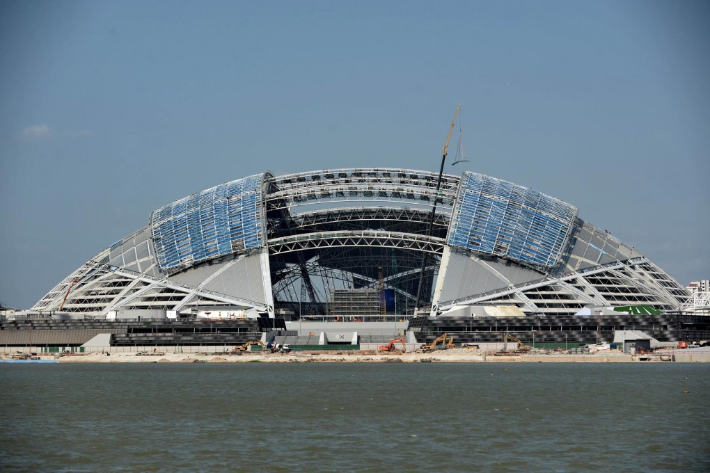 Singapore's National Stadium will be the centrepiece of a Sports Hub. Photo: AFP