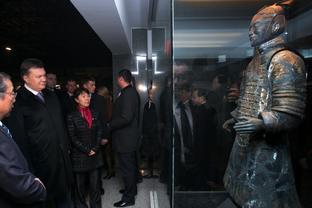 Ousted President Viktor Yanukovych during his visit to China last December. China’s foreign ministry has said it will not interfere in what it considers an internal affair and that it respects the Ukrainian people’s decisions. Photo: AFP