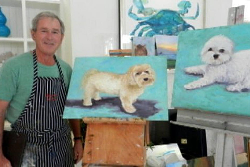 George W. Bush, the painter, has only shown the odd work before.