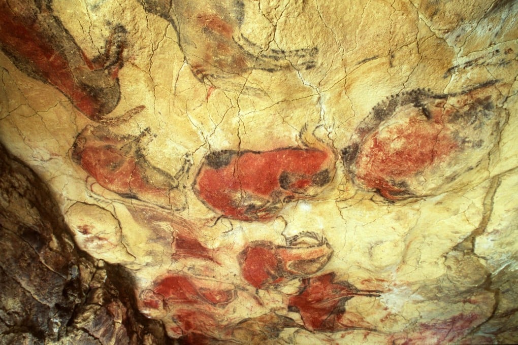 The ceiling of a chamber in the Altamira cave. Photo: AP