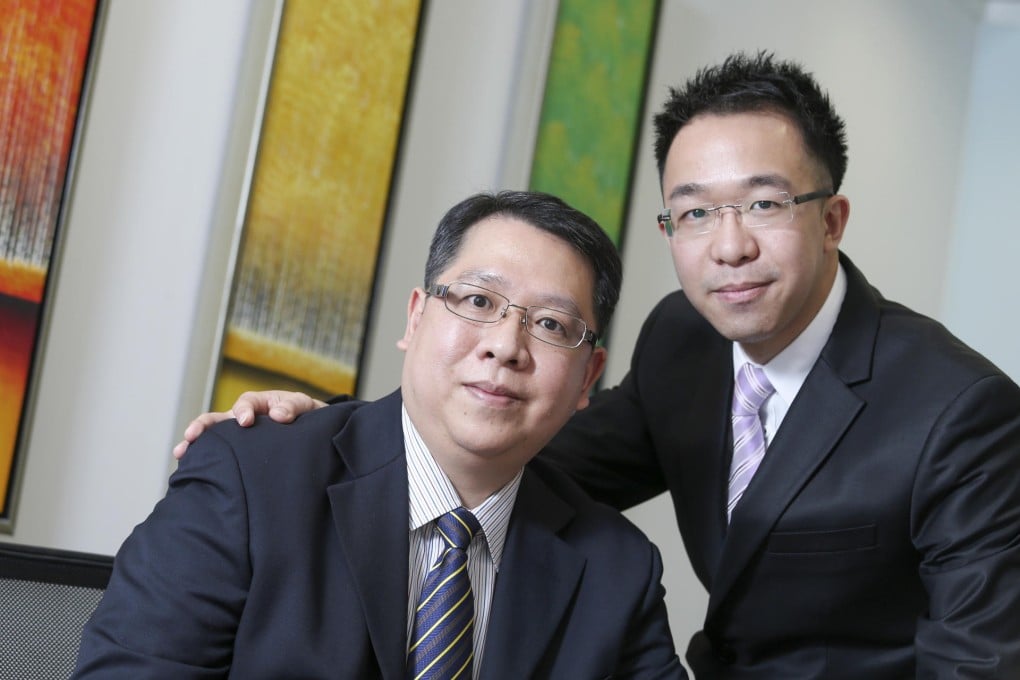 Law Wai-keung and son Alex. Photos: K.Y. Cheng