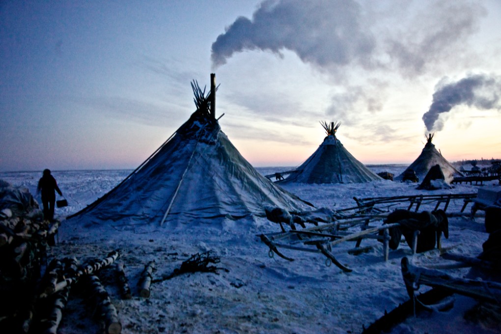People survived in temporary tent-like shelters. Photo: SCMP