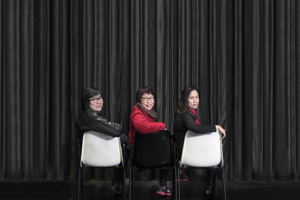Joycelyn Choi, Audrey Lee and Esther Yeung are part of Edko Films' team responsible for bringing home quality non-English-language films. Photo: Thomas Yau