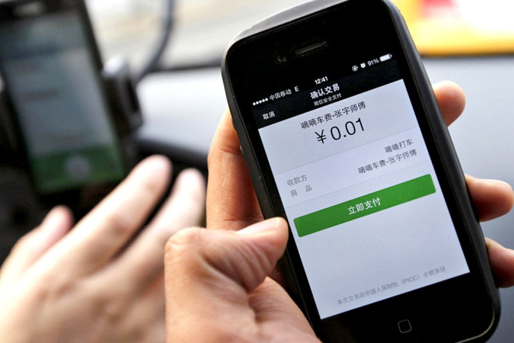 Mobile third-party payment options are increasing. Photo: Xinhua