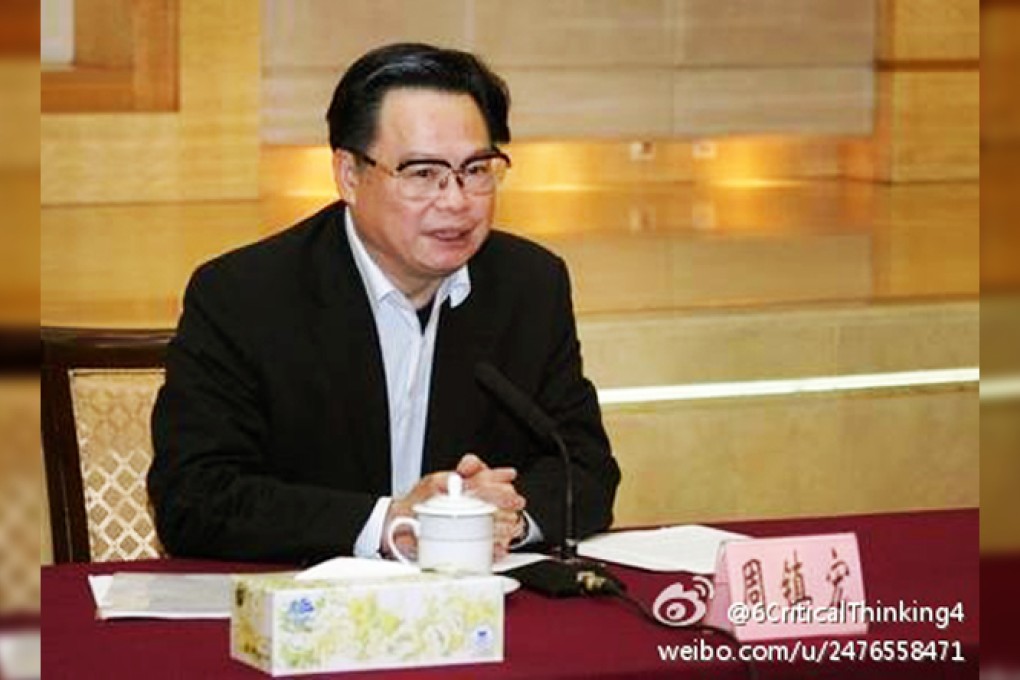 Zhou Zhenhong. Photo: Screenshot via Weibo