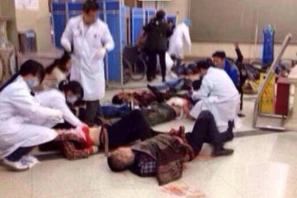 Online pictures showed doctors treating the injured. Photo: SMP