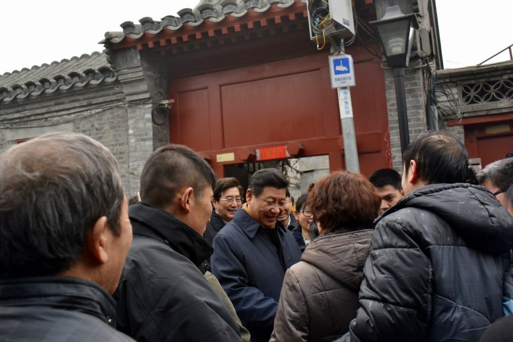 Chinese President Xi Jinping made a surprise visit to the trendy Nanluoguxiang PHOTO: EPA