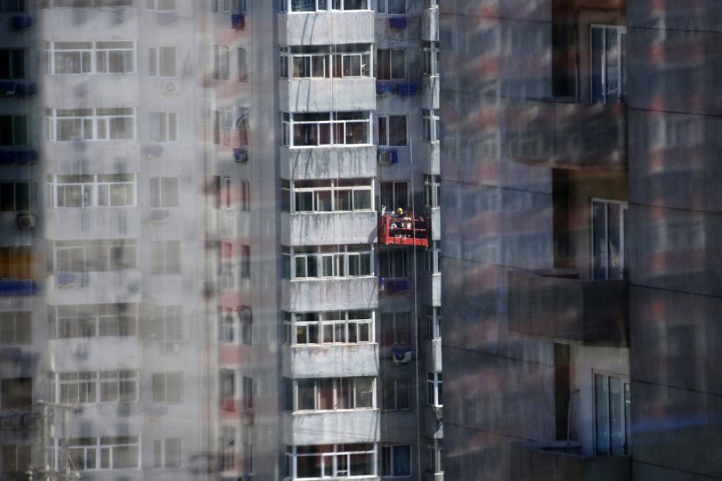 Property shares slid to a 16-month low last week after Industrial Bank suspended a riskier form of financing for developers. Photo: Reuters