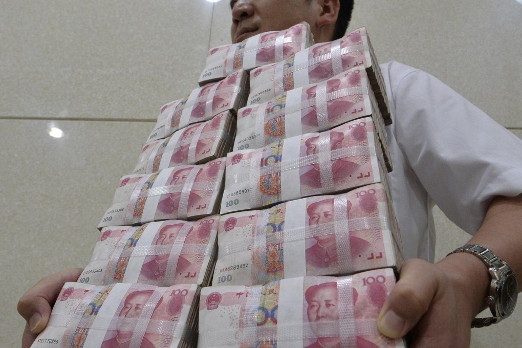 A weakening yuan is seen as a sign of concern over the nation's lending and credit risks. Photo: Reuters