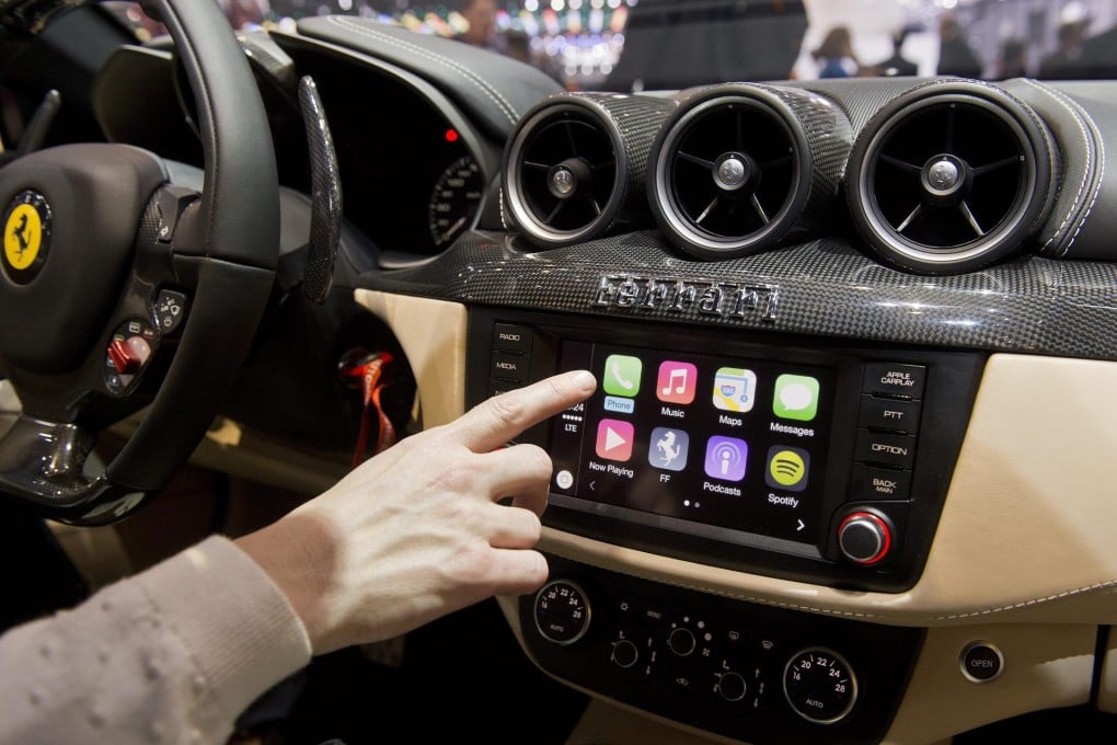 Apple's high-profile CarPlay launch partners are Ferrari, Daimler's Mercedes-Benz and Volvo, with more expected to follow. Photo: EPA