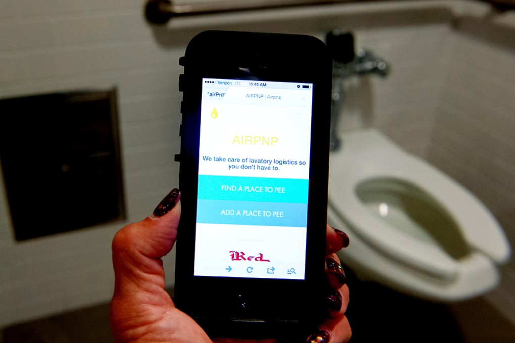 You can now find the nearest toilet browsing on Airpnp. Photo: AFP