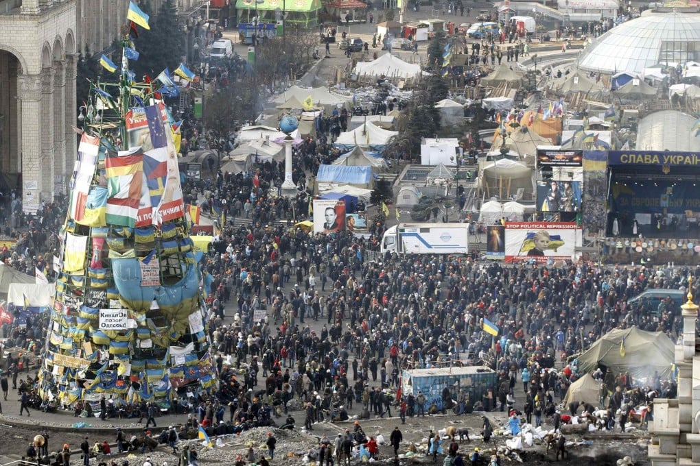 Pro-EU protesters gather in Kiev. Photo: Reuters
