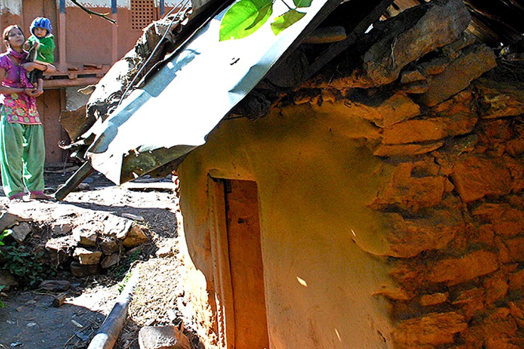 A makeshift shed known as a 'goth' that serves as a temporary confinement for women during menstruation. Photo: Bibek Bhandari