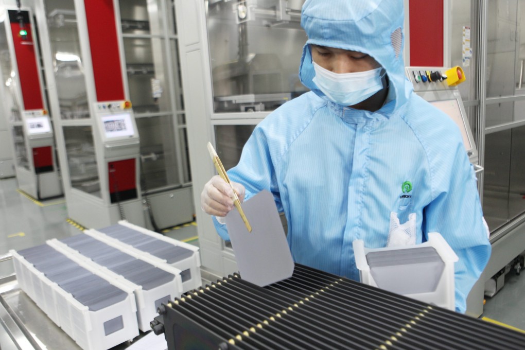 China's onshore bond market has seen its first default, with Shanghai Chaori Solar Energy Science & Technology failing to make an 89.8 million yuan (HK$113.7 million) interest payment which was due yesterday. Photo: EPA