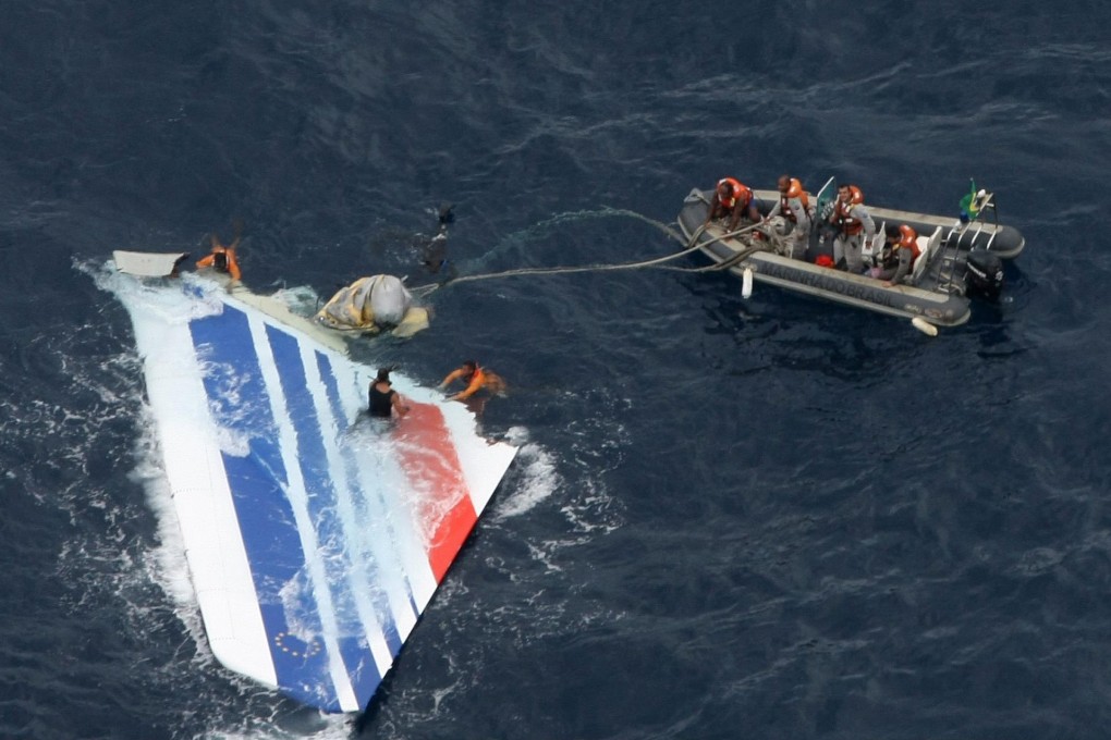 Wreckage of the Air France plane in the Atlantic. Photo: Reuters
