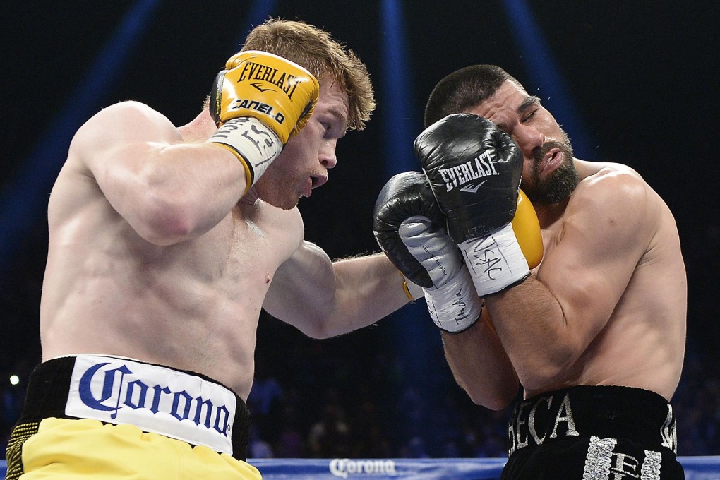 Canelo Alvarez was easily able to get through the defences of Alfredo Angulo in their junior middleweight bout in Las Vegas. Photo: AFP