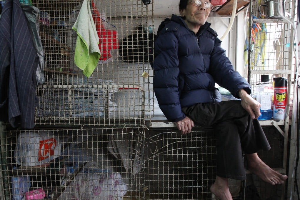 Tang Man-wai, 64, needs new accommodation after doctors found mould in his lungs. "Living alone is boring," he says. Photo: Nora Tam