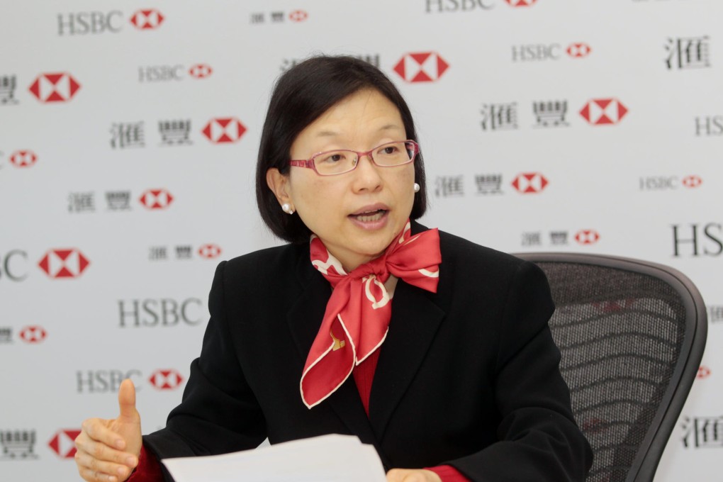 HSBC's Hong Kong chief executive Anita Fung wants the bank to maintain its double-digit growth rate in loans. Photo: Thomas Yau