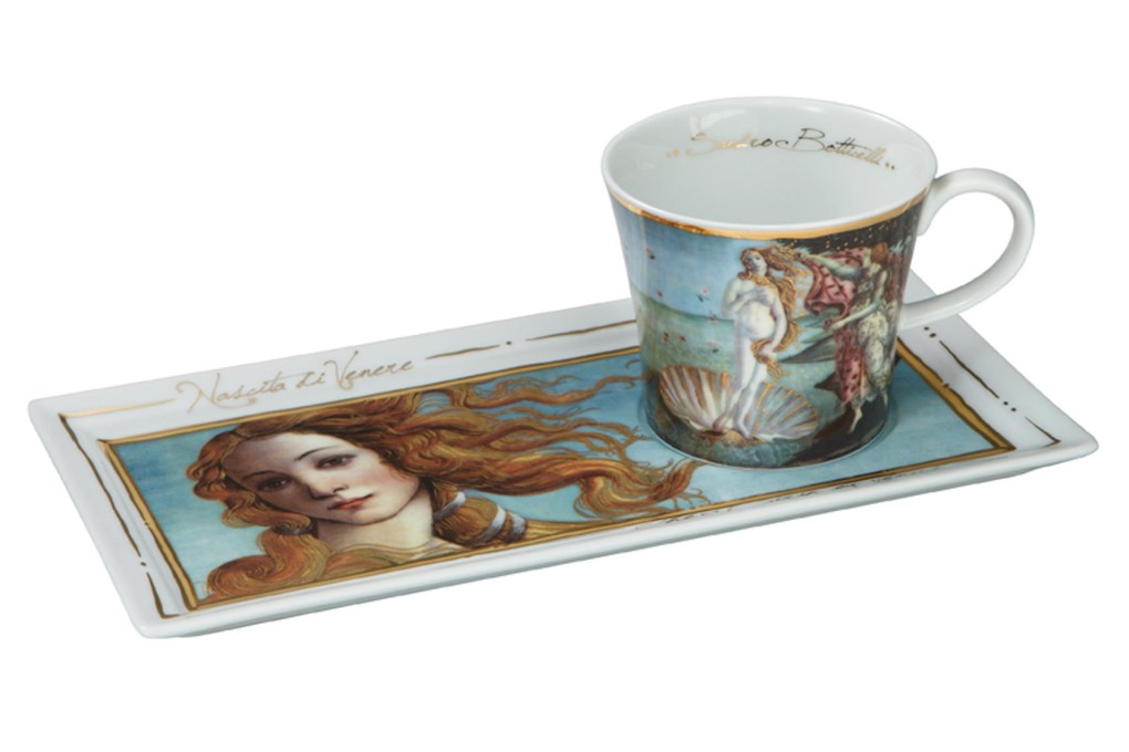 The Birth of Venus cup-and-plate set