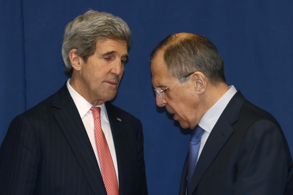 Russia's Foreign Minister Sergei Lavrov and US Secretary of State John Kerry. Photo: Reuters