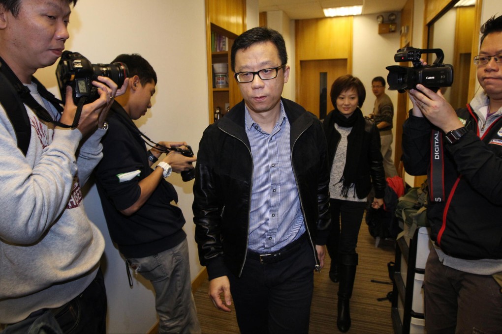 HKTV chairman Ricky Wong says he will seek a judicial review of the government's decision. Experts are unsure who is likely to win. Photo: Nora Tam