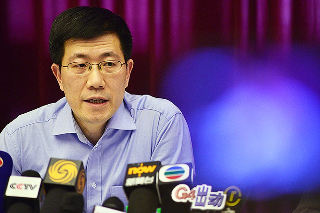 Guo Shaochun, head of a Chinese joint working group in charge of the Malaysia Airlines incident, speaks in Kuala Lumpur. Photo: Xinhua