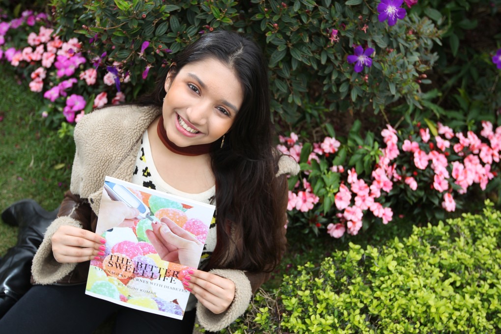 Ruhi Kumar tells of how she learned to deal with diabetes in her 30-page book, which she hopes will help others like herself. Photo: Nora Tam