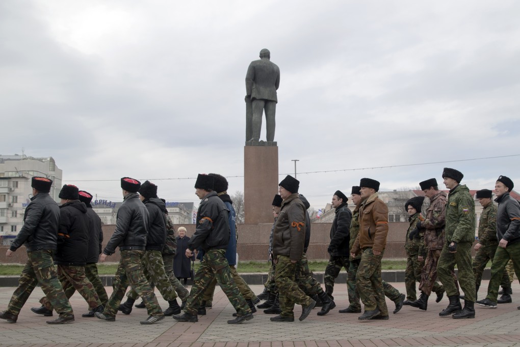 Russia fever is everywhere in the streets of Crimea ahead of a referendum. Photo: AP